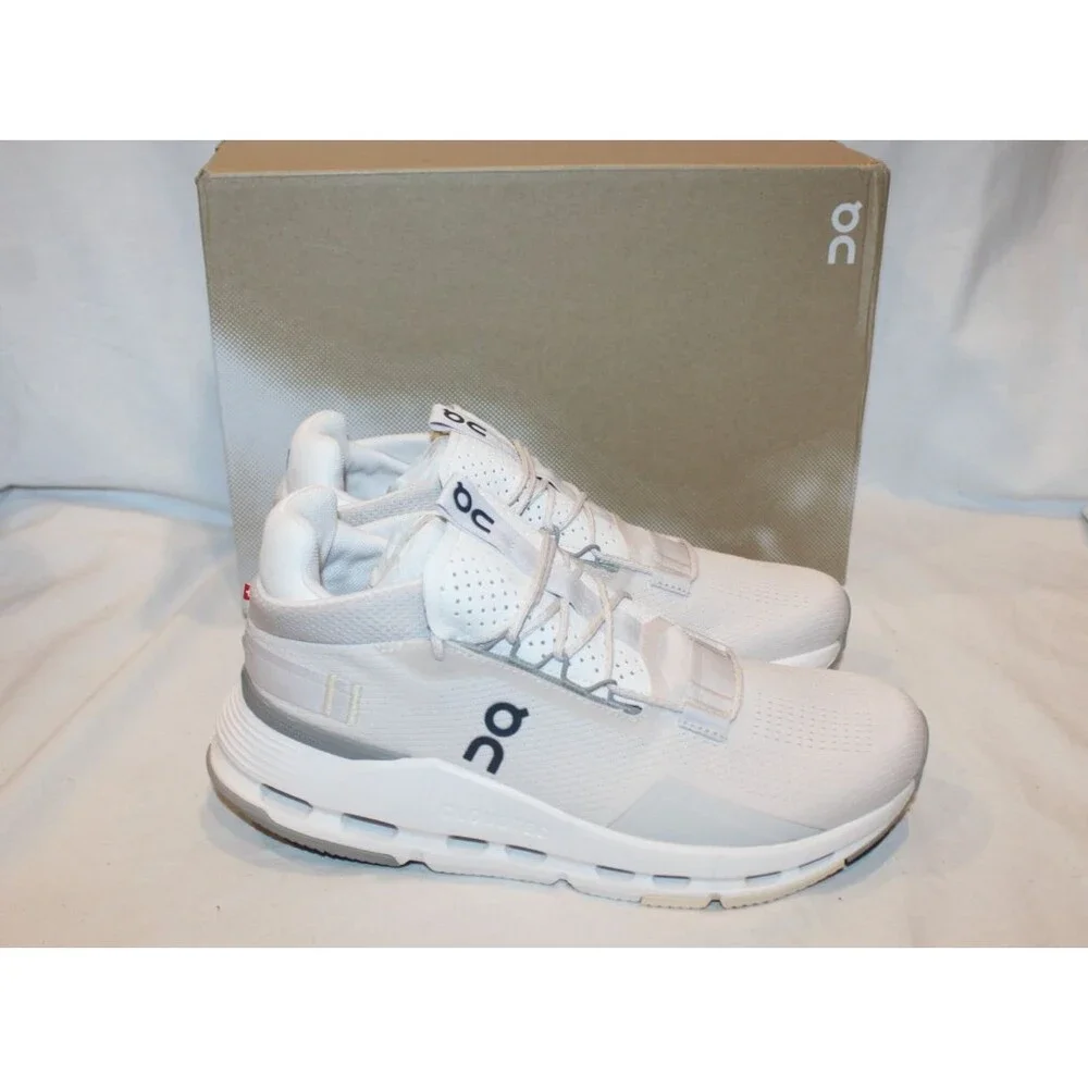 ON CLOUD WOMEN CLOUDNOVA 2 RUNNING ATHLETIC SNEAKERS SAND FOG 6.5 NEW